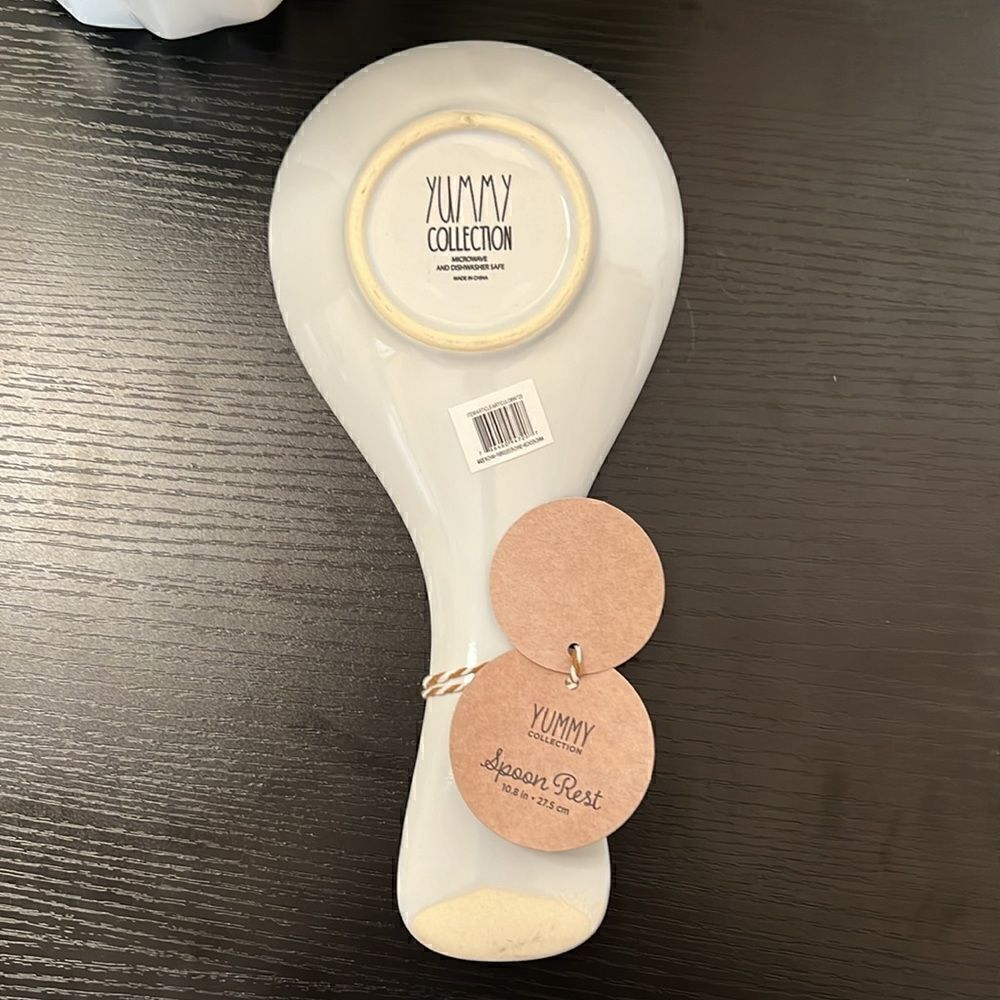 "Snack Attack" Ceramic Spoon Rest by Yummy Collection - Picture 2 of 3